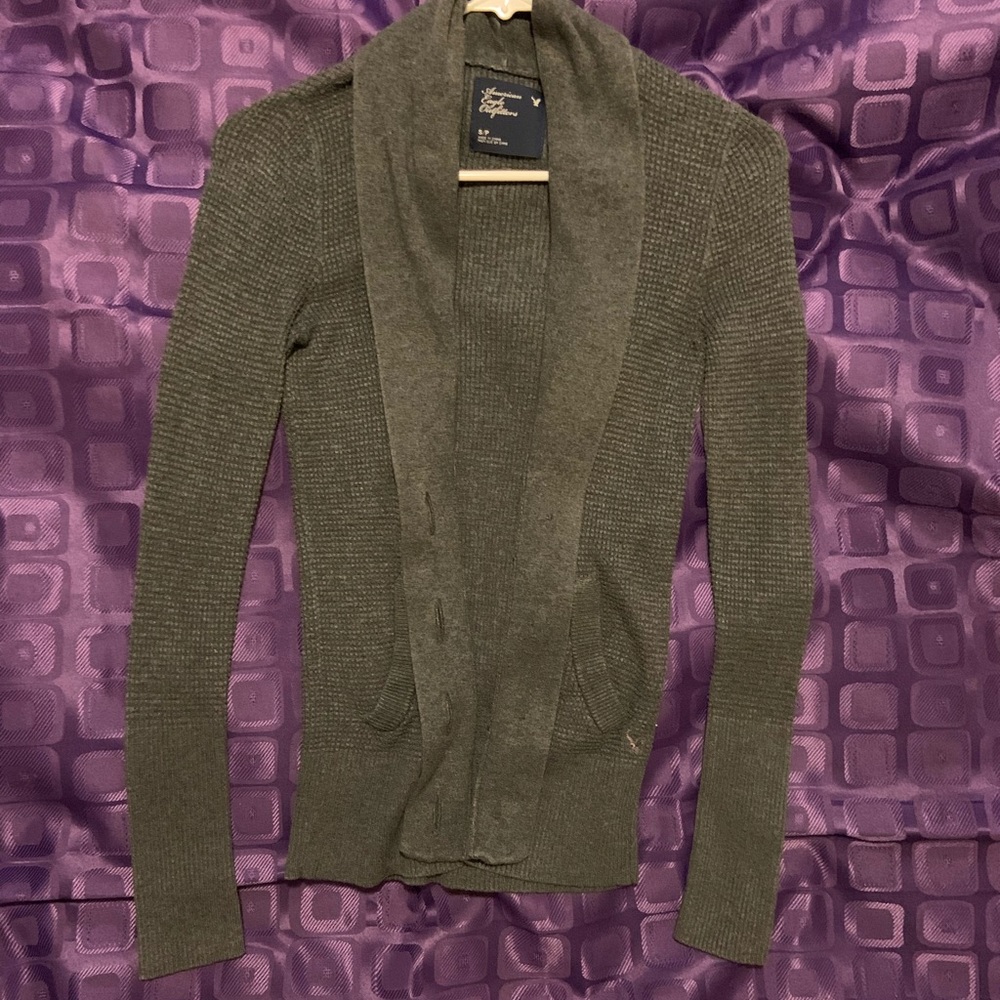 4/$30 Dark grey cardigan